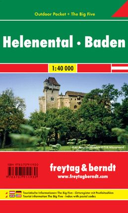 HELENENTAL - BADEN mapa turystyczna laminowana 1:40 000 FREYTAG  BERNDT