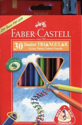 Faber Castell Kredki Grip Junior (30 Kolorów)