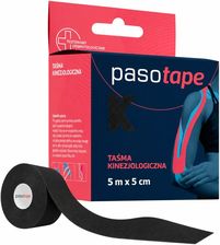 Zdjęcie Paso Pasotape Taśma Kinezjologiczna Czarna 5M X 5Cm 1Szt. - Odolanów