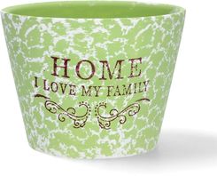 Zdjęcie Ceramiczna Osłonka Zielona osłonka na doniczkę 10 cm - Bartoszyce
