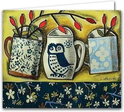 Zdjęcie Silver Birch Cards Karnet Kubek Z Jesienną Sową - Myślenice