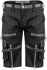 Zdjęcie spodnie bojówki krótkie GOTHIC SHORTS - BLACK-M - Sępopol