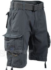Zdjęcie spodnie bojówki krótkie SAVAGE VINTAGE SHORTS - ANTHRAZIT-S - Sępopol