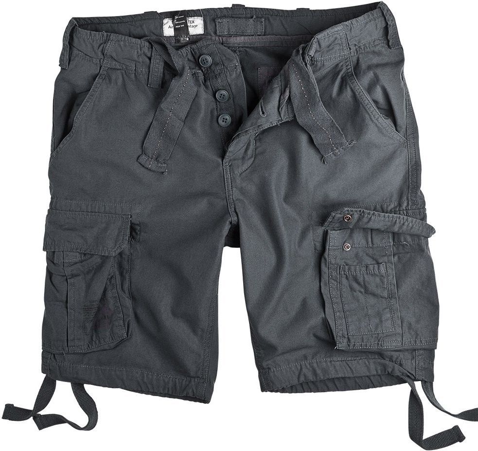 Zdjęcie spodnie bojówki krótkie AIRBORNE VINTAGE ANTHRACITE-L - Sępopol