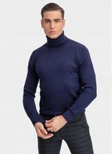 Zdjęcie Sweter męski z golfem 3XL XXXL granatowy - Turek