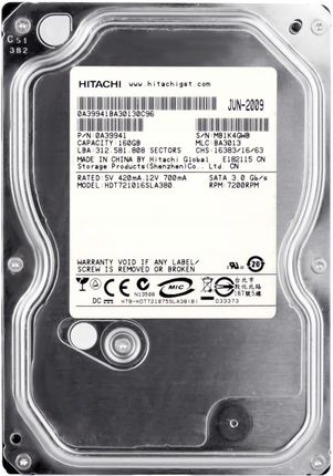 Hitachi Deskstar 7K1000.B 160GB 8MB SATA2 7200rpm (HDT721016SLA380)