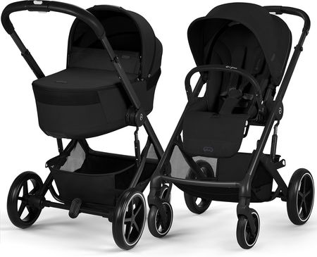 Wózek Cybex Balios S Lux 2026 ze składaną gondolą Moon Black
