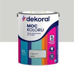 Zdjęcie DEKORAL Moc Koloru Lateksowa Lekko Szary 5L - Kościan