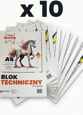 Zdjęcie Abc Blok Techniczny A4 Biały Premium 250G 10 Kartek 4597 Wektor - Świątniki Górne