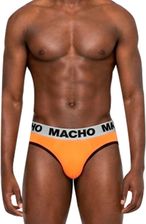 Zdjęcie MACHO MCH012 Slip męski pomarańczowy M z miseczką push-up Lycra - Rybnik
