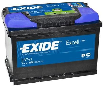 Exide EB741 74AH/680A EXCELL  (L+)