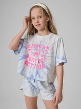 Zdjęcie T-shirt bawełniany dziewczęcy 4F 4FJRSS26TTSHF3909-33A - Lubartów