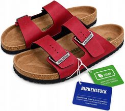 Zdjęcie Birkenstock Arizona BS 43 Pull Up Bordeaux Klapki Męskie Vegan 1016644 - Frampol