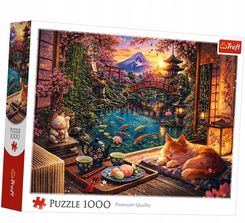 Zdjęcie Trefl Puzzle 1000 Elementów. Kot W Ogrodzie Sakury - Lublin