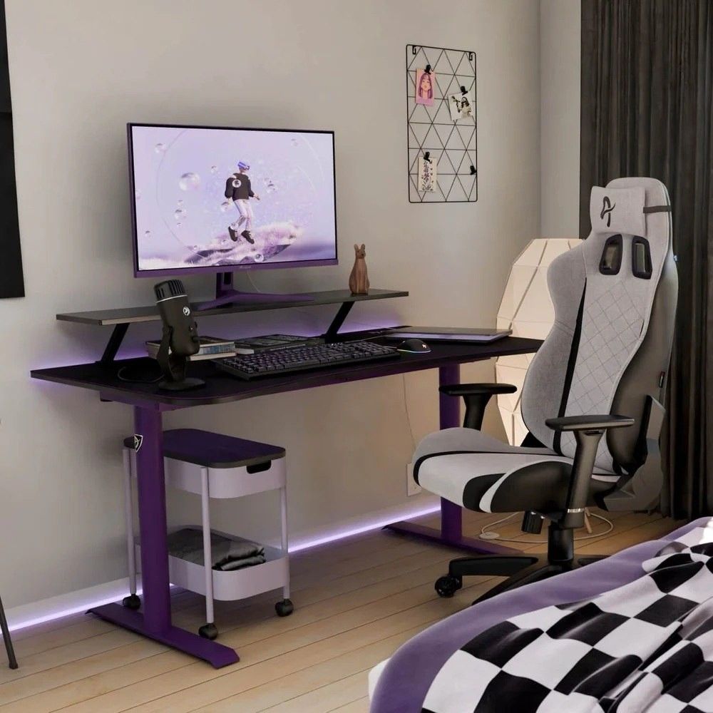 фото Геймерский игровой стол Arozzi Arena Purple 3