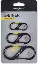 Zdjęcie Nite Ize Karabinki S-Biner Slidelock Set #2, #3, #4 - Czarny Lsbc-01-R6 - Blachownia