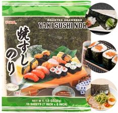 Nori algi do zawijania sushi wodorosty suszone płaty yaki sheets 10szt