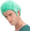 Chaks - peruka Zoro dla mężczyzn, oficjalny dodatek do kostiumu One Piece, zielone włosy, krótkie, cosplay anime, karnawał i Comic Con
