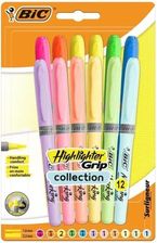 Zdjęcie Bic Zakreślacz Grip Pastel Mix 12Szt - Dobre Miasto