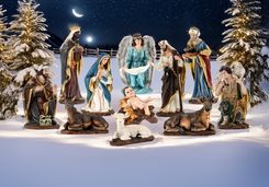 Zdjęcie ZESTAW FIGUR BOŻONARODZ. 11 EL. do 110 CM polyresin 0480 - Trzebnica