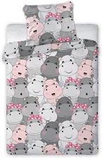 Zdjęcie Bąbelkowo Komplet pościeli bawełnianej Hippo 135x100+40x60cm 003 - Bytom