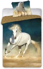 Zdjęcie Horses komplet pościeli biały koń bawełna 160x200 001 - Lębork