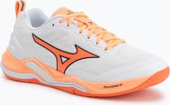 Zdjęcie Buty do piłki ręcznej Mizuno Wave Stealth Elite white/lava orange - Tłuszcz