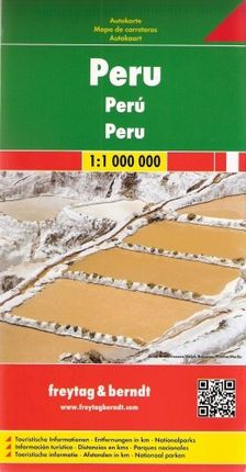 Peru mapa 1:1 000 000 Freytag & Berndt