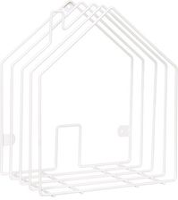Zdjęcie PT Gazetnik ścienny biały metal [26]X[16]X[30.5]Cm (PT2572WH) - Milicz