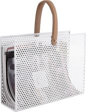 Zdjęcie Present Time Gazetnik Perky Mesh biały żelazny [30]X[33]X[9]Cm (PT3441WH) - Milicz