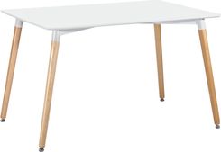 Zdjęcie Leitmotiv Elementary PP Stół prostokątny biały 120x80x75 LM1839WH - Brzeg