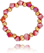 Zdjęcie Simplicity Pierścionek Z Bordowymi Kryształkami Stunning Psc0385 - Trzebinia