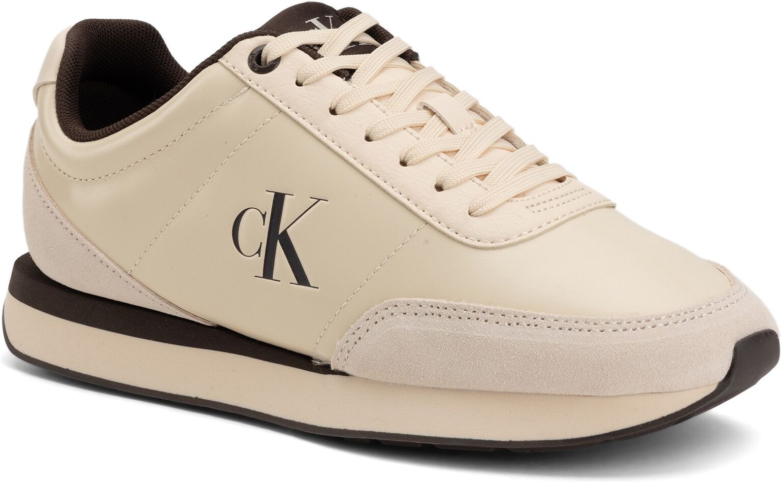 Sam Klein Calvin Klein Retro Runner Essential Leather HW0HW03248 beżowe - Ceny i ...