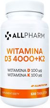 Zdjęcie Allnutrition Allpharm Witamina D3 4000+ K2 120 Tabl. - Radymno