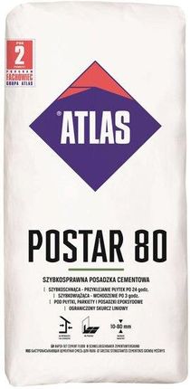 Atlas Postar 80 Szybkosprawna Posadzka Cementowa 25kg