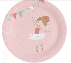 Zdjęcie Partydeco Talerzyki Papierowe Ballerina 23cm 8szt. - Płock