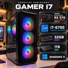 Zdjęcie Komputer gamingowy Intel i7, RX 570 8GB, 32GB DDR4, 1TB SSD, Win11 - Szadek