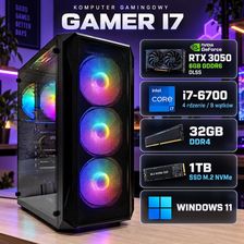 Zdjęcie Zestaw komputerowy Intel i7, RTX 3050 6GB, 32GB DDR4, 1TB SSD M.2, Win11 - Łowicz