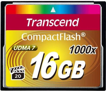 Transcend CompactFlash 16GB 1000x UDMA7 (TS16GCF1000)