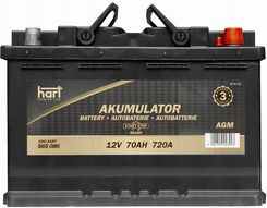 Varta Akumulator Hart 12V 70Ah 760A P+ Agm Start-Stop
