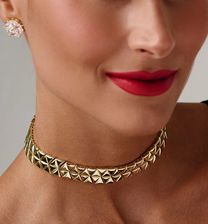 Zdjęcie Shining Summer Choker Złoty Geometryczny Ns0414 - Tychy