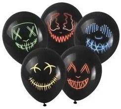 Zdjęcie Arpex Balony Z Nadrukiem Efekt Maski Led 5szt. - Dobczyce