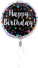 Zdjęcie Amscan Balon Foliowy 18" Cir Polka Dot Birthday - Pieniężno