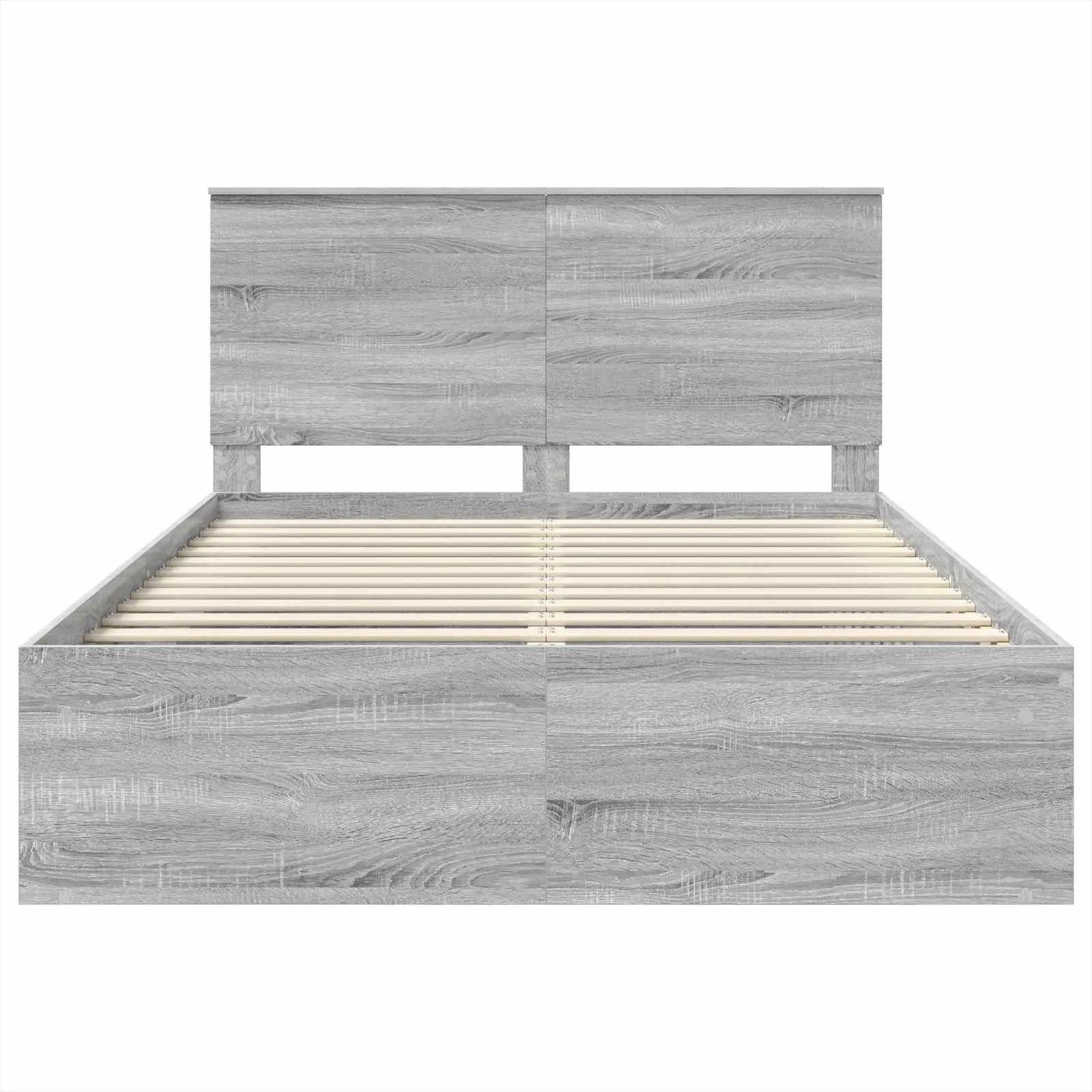 VMP J7242224QUSP Łóżko podwójne dąb sonoma 150x200 cm ze stelażem z ...