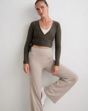 Zdjęcie Crop top AIMN Shape Seamless Wrap Long Sleeve 3E7199FD6D6D42FA8D6F0304080031AB_C12 zielony elastan; poliamid - Zgorzelec