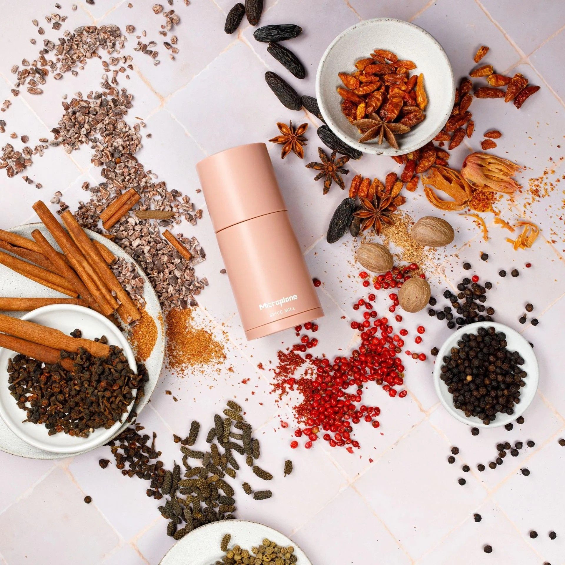 Microplner Microplane Spice Mill do twardych przypraw różowy - Opinie i atrakcyjne ...
