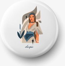 Zdjęcie Fotobloki & Decor Button Przypinka Z Grafiką Skorpion Średnica 58mm - Biskupiec