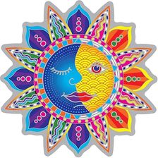 Zdjęcie Phoenix Import Naklejka Suncatcher Słońce Księżyc 12cm - Biskupiec