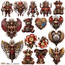 Zdjęcie Naklejki Papierowe 24X24 Scraplove Steampunk 3 - Biskupiec
