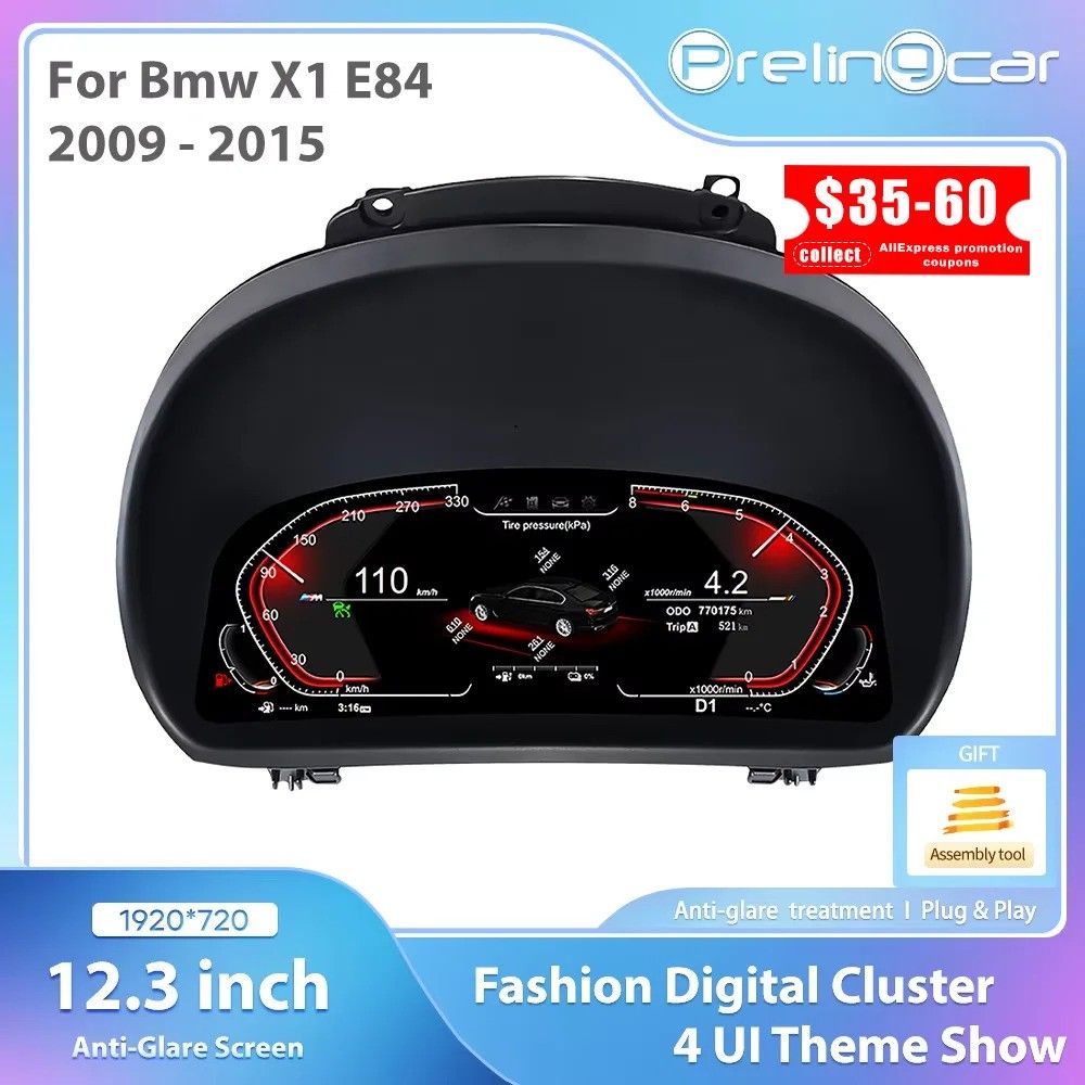 None System Linux Panel Deski Rozdzielczej Lcd Do Bmw X1 E84 2009-2015 ...